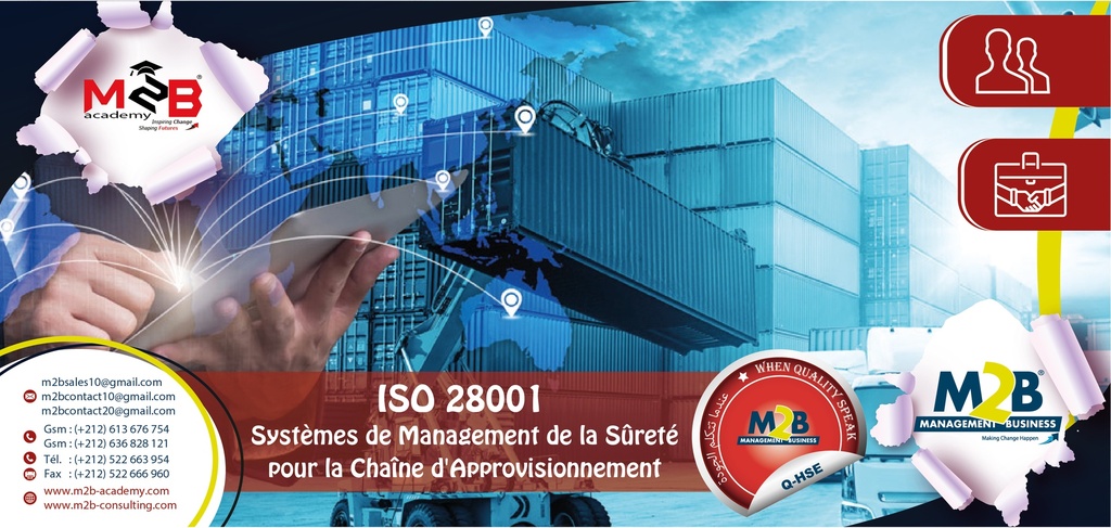 ISO 28 001 Systèmes de Management de la Sûreté pour la Chaîne d'Approvisionnement